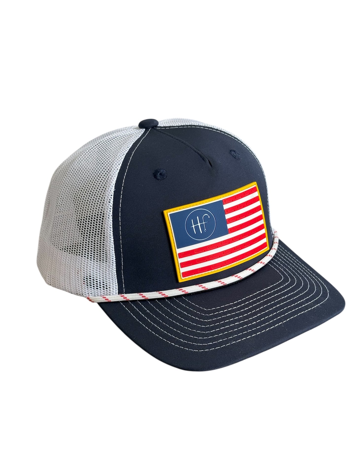 Hatfish USA Flag Trucker Cap