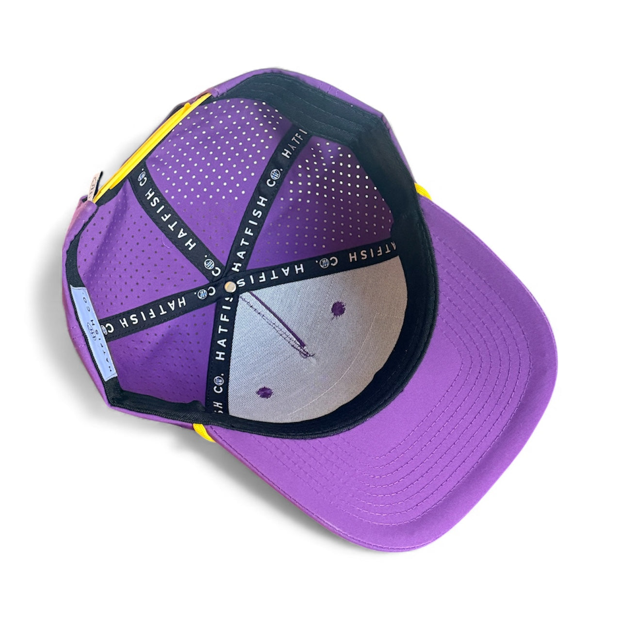 Purple Fighting Tiger - Curved Five Panel Rope Hat