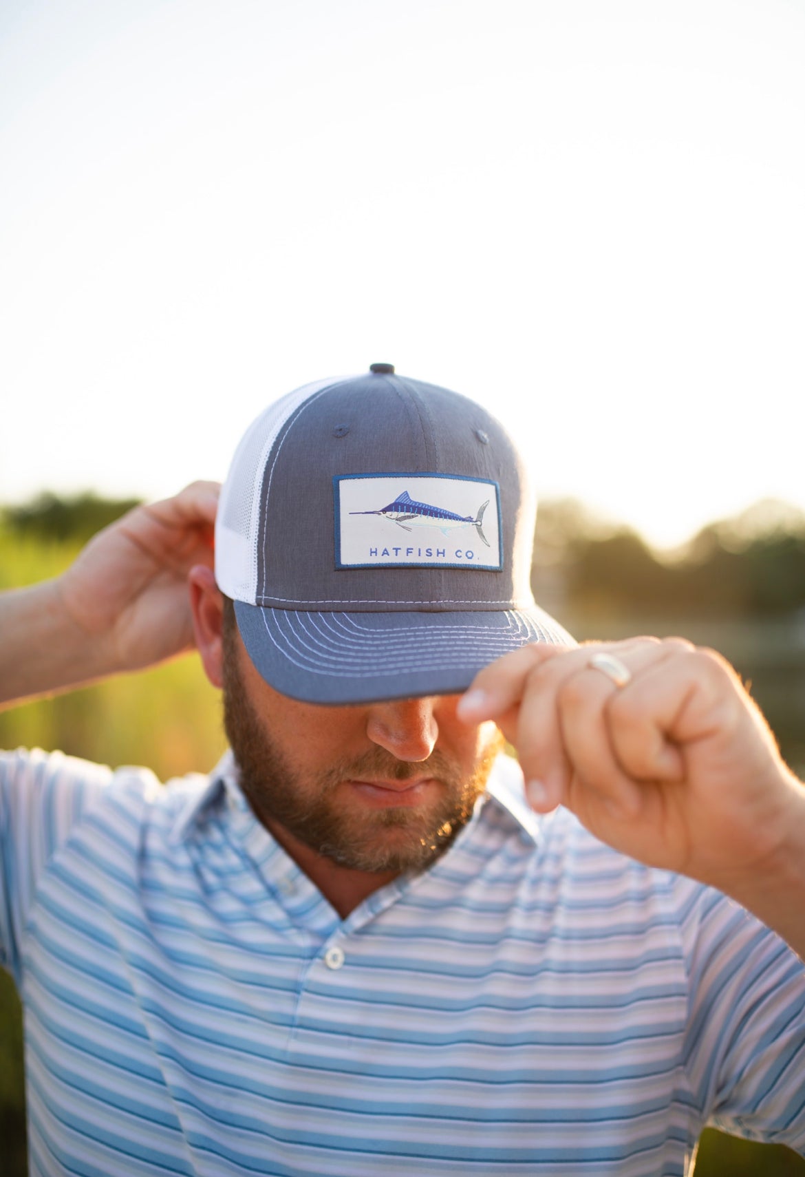 Blue Marlin Trucker Cap